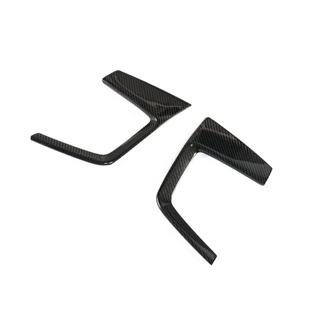 Audi A4 B9 S-Line / S4 B9 (2017-2019) Carbon Fiber Front Fog Vent Trims – 2PC B Style Accent Kit