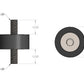 HPS Performance Products HPS M6 Rubber Vibration Mount, 1/2" Tall, Male to Male HW-RM6-050