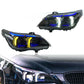 BMW 5 Series E60 Snake Eye LED Headlight Assembly with Dual-Color DRL 2003 - 2010