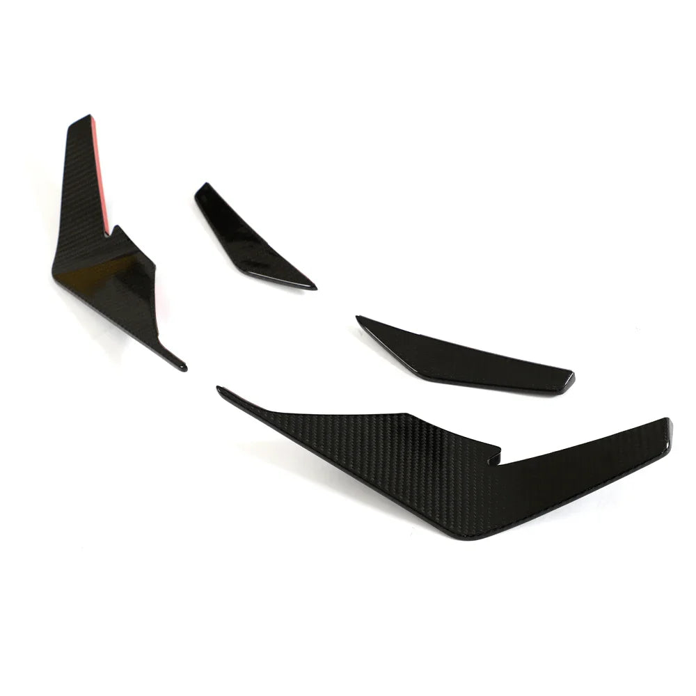 Audi R8 V10 GT / Performance Coupe 4S Gen 2 Facelift Dry Carbon Fiber Front Bumper Canards 2022 - 2023