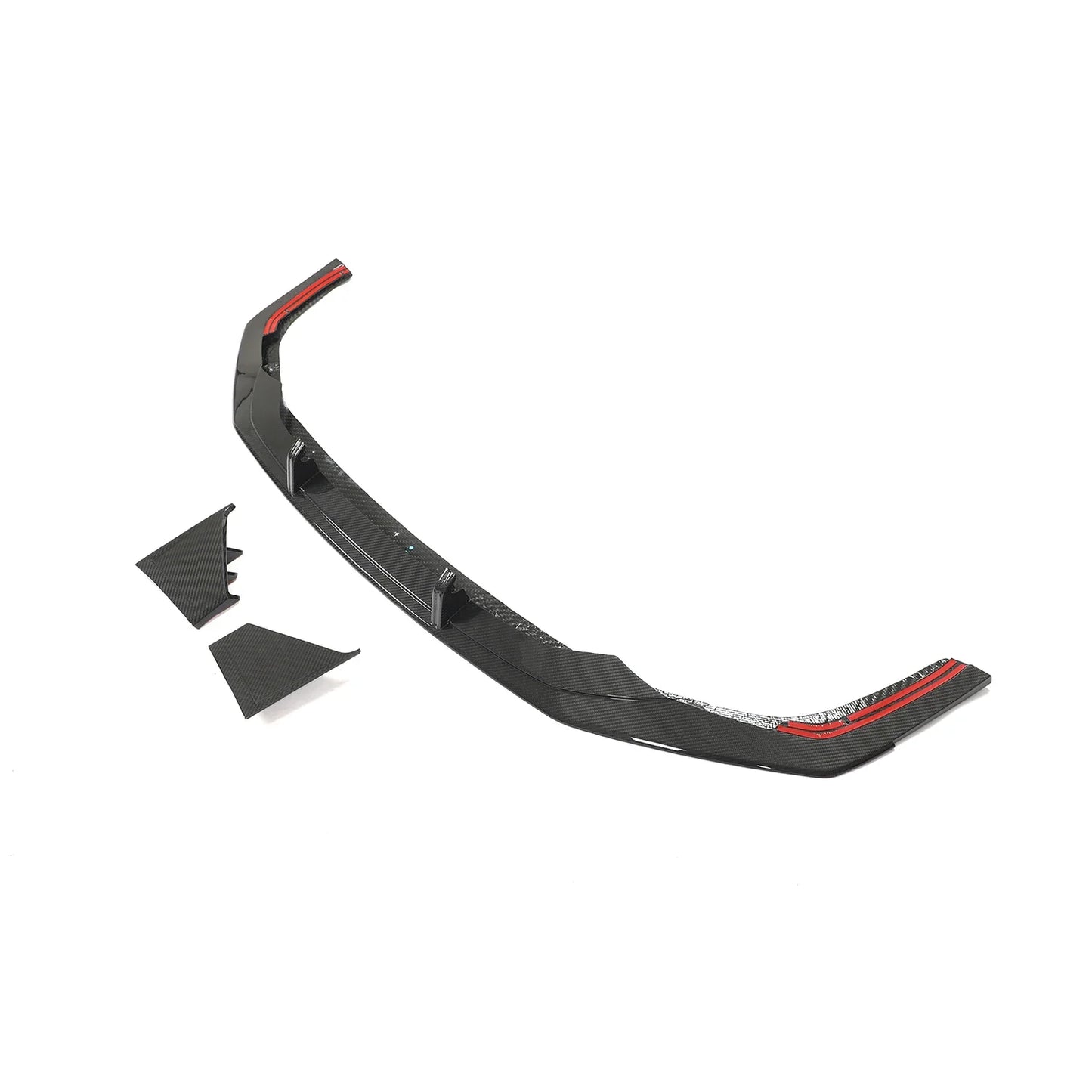 Audi RS7 C8 Sportback 4-Door Pre-Preg Dry Carbon Fiber Front Bumper Diffuser Lip Set 2019 - 2021