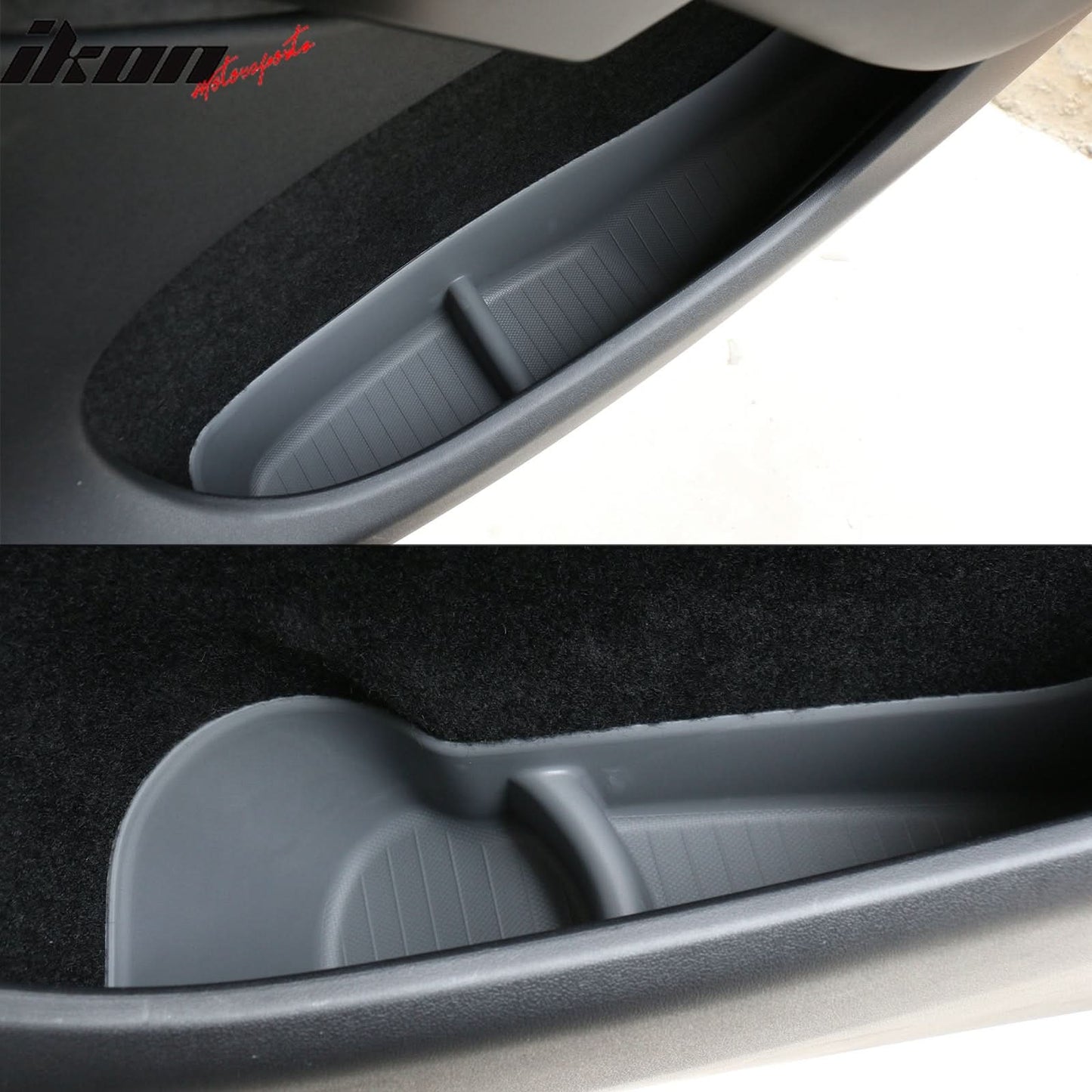 2020-2023 Tesla Model Y Black Door Side Storage Box Injection TPE 4PCS