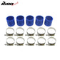 1988-2000 Honda Civic Chrome Blue Intercooler Piping Kits Aluminum