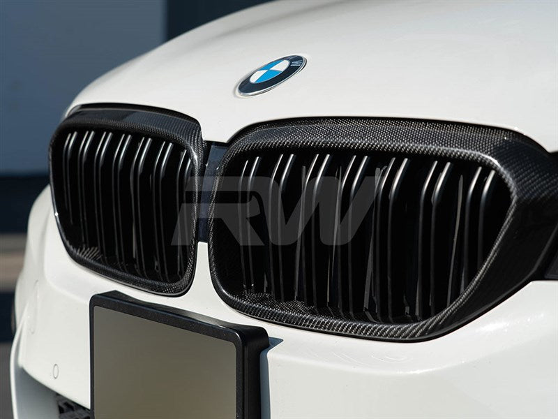BMW G30 DUAL SLAT CARBON FIBER GRILLES