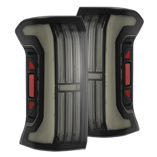 AlphaRex 24-25 Toyota Tacoma NOVA-Series LED Prismatic Tail Lights - Black 679030