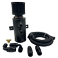 Pro Series Baffled 10AN Oil Catch Can Hose Kit and Fittings Universal AN10 Black