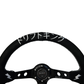 Suede 350mm Steering Wheel + Short Hub Adapter Kit For Ford F 150 350 450