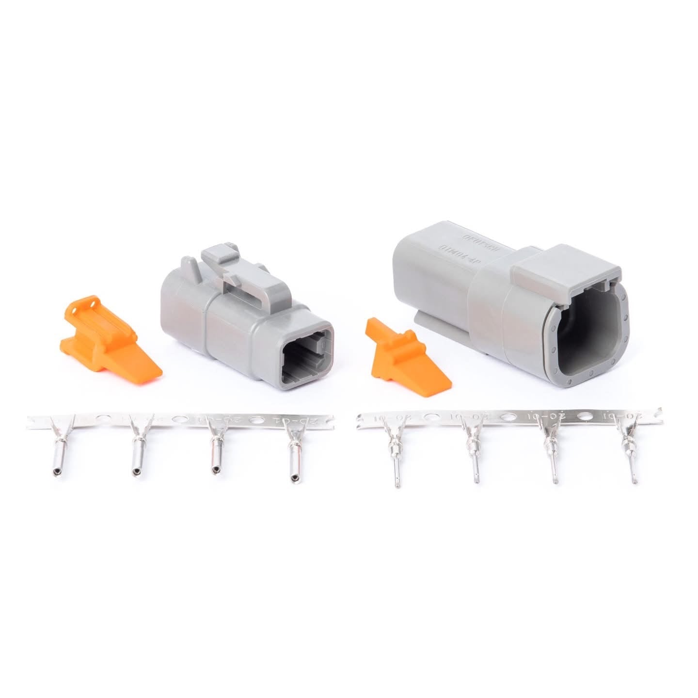 Deutsch DTM 4-Pin Connector Kit with Terminals – Complete Male & Female Sealed Set