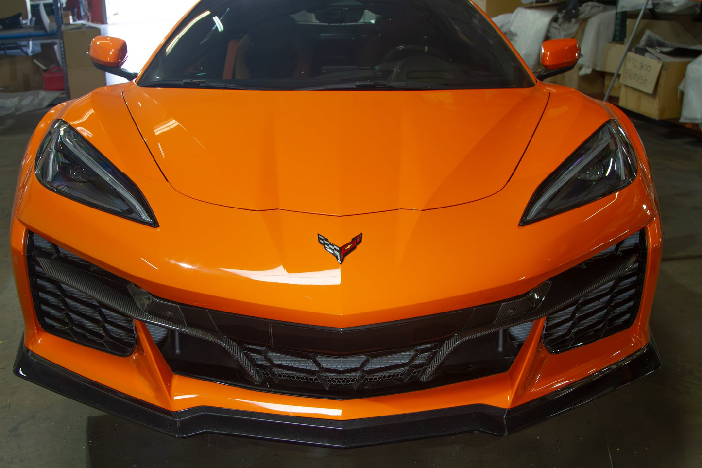 Chevrolet Corvette C8 Z06 Carbon Fiber Front Bumper Grille Inserts