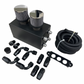 Battery Relocation Oil Catch Can For EK EG CRX DC2 Si Type R 4 Port 10AN Hoses