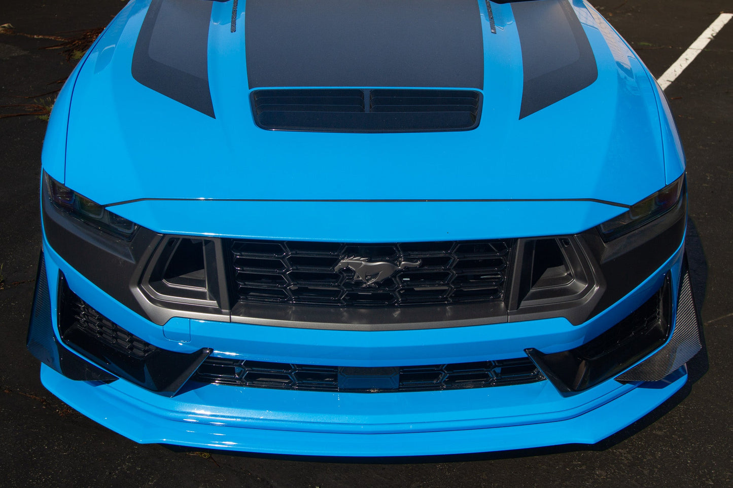 Ford Mustang S650 Carbon Fiber Dark Horse Front Bumper Canards 2024 - Current (does not fit GT Bumper)