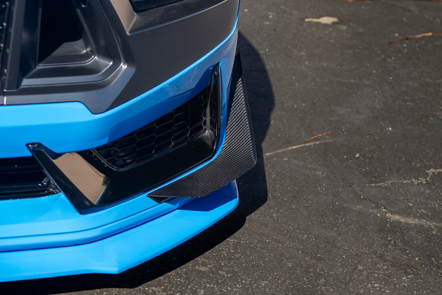 Ford Mustang S650 Carbon Fiber Dark Horse Front Bumper Canards 2024 - Current (does not fit GT Bumper)