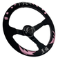 Bliss Heart Suede Steering Wheel + Hub Adapter Kit For Toyota Corolla, Hilux Pickup