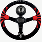 Rising Sun Suede Deep Dish Steering Wheel Short Hub Adapter Kit For 2022+ GR86 Subaru BRZ FRS tC xB xD