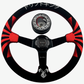 Red Rising Sun Suede Steering Wheel + Hub Kit For Nissan Datsun 280Z 260Z 240Z 620 510 C10
