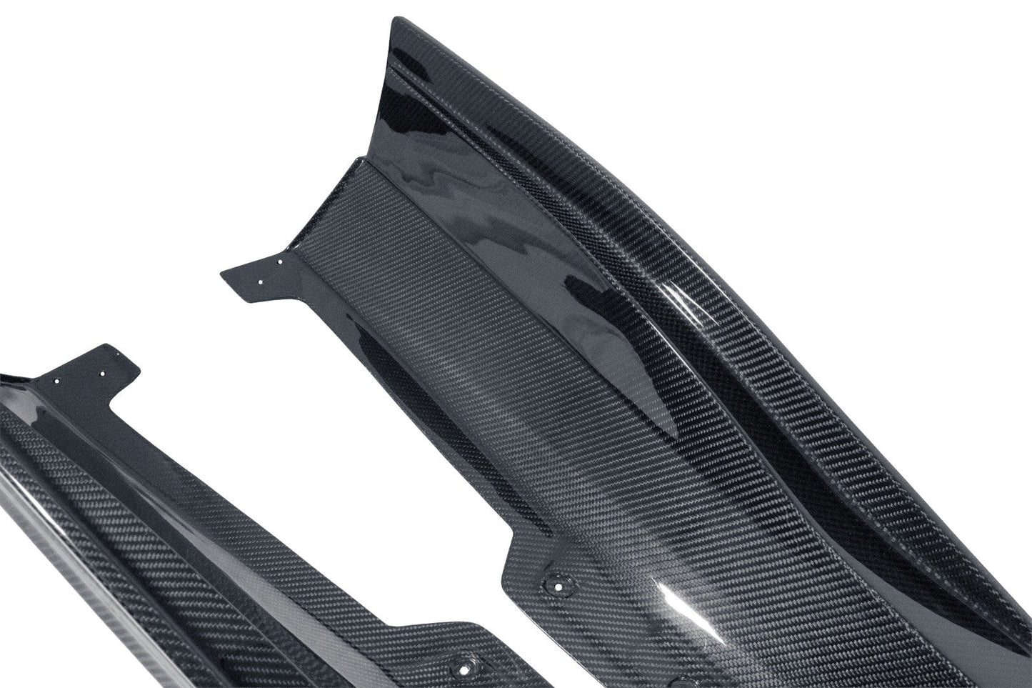 Chevrolet Corvette C8 Z06/ E Ray/ ZR1/ Grand Sport Carbon Fiber Side Rocker Extensions/ Side Skirts