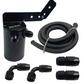 Universal Performance Oil Catch Can 2 Port -8AN + Adjustable Mounting Bracket Kit Turbo V2