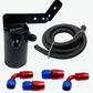 Universal Performance Oil Catch Can 2 Port -8AN + Mounting Bracket Kit Turbo V2
