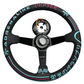Leather 350mm Steering Wheel + Short Hub Adapter for 83-04 Ford Mustang / 89-92 Ford Ranger