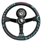 Leather 350mm Steering Wheel + Short Hub Adapter Kit For Ford F150 F350 F450
