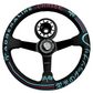 Leather 350mm Steering Wheel + Hub Adapter Kit For BMW E46 M3 316 318 320 323 325 328 330