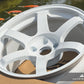 Volk Racing TE37 Saga SL 18x9.5 5x114.3 +22 Dash White (Set of 4)