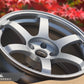 Volk Racing TE37 Saga SL 18x9.5 5x114.3 +22 Diamond Silver (Set of 4)