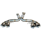 Catback Exhaust for 20-24 Chevy Corvette C8 Polished Tips 6.2L V8 Mandrel 304SS