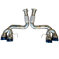 Catback Exhaust for 20-24 Chevrolet Corvette C8 Burnt Tips 6.2L V8 Mandrel 304SS