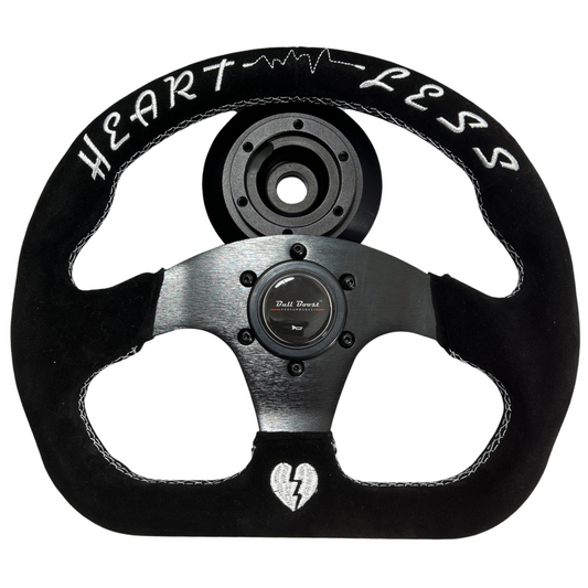 Quadro Yoke Suede Steering Wheel Kit For 01-06 BMW 320 325 328 330 M3 Z4 E90 Mini Cooper E46H