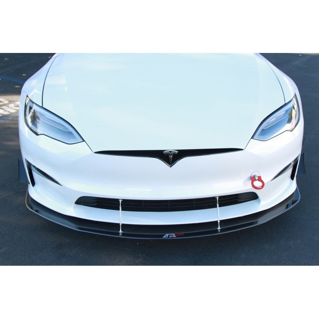 Tesla Model S Plaid Carbon Fiber Front Wind Splitter 2021 - UP