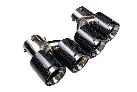 BMW 2/3/4 Series G42 G20/G21 G23 Carbon Fiber Dual Muffler Tips (2019+)