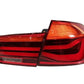 BMW F30 3 Series Sedan LCI Japan Style (Amber) LED Tail Lights - 4 Pieces (2012-2015)