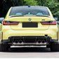 BMW 2/3/4 Series M2 M3 M4 G80 G81 G82 G87 Single Carbon Fiber Muffler Tip Set (2020+)