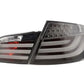 BMW 5-Series F10 Sedan Black LED Taillights (2010-2012)