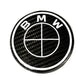 BMW Roundel Emblem Covers - Full Carbon Fiber Black and White Style V2