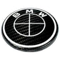BMW Roundel Emblem Covers - Full Carbon Fiber Black and White Style V2