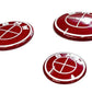 BMW Roundel Emblem Covers - Full Carbon Fiber Red and White Style