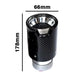 BMW Universal Fit Carbon Fiber Single Muffler Tips
