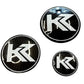 BMW Roundel Emblem Covers - Full Carbon Fiber K2 Style