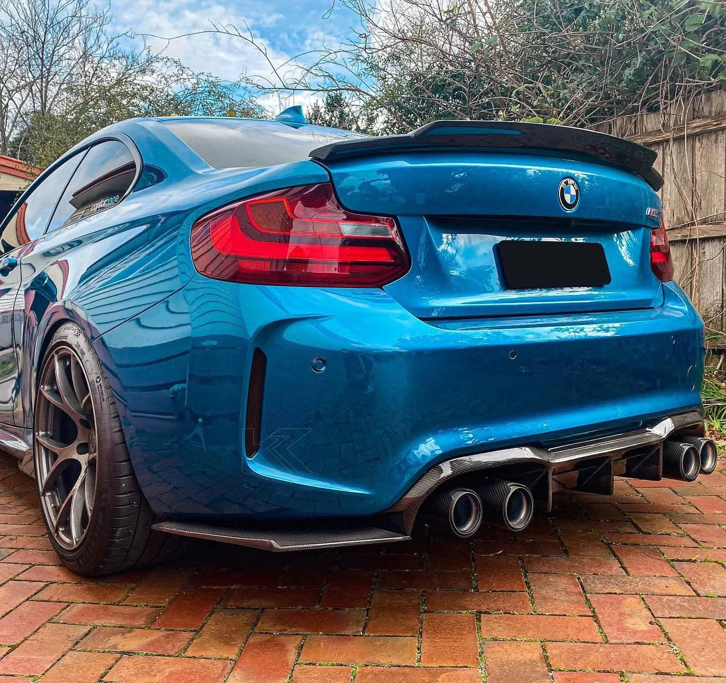 BMW 2 Series M2 F87 MTC Design Carbon Fiber Diffuser (2014 - 2021)