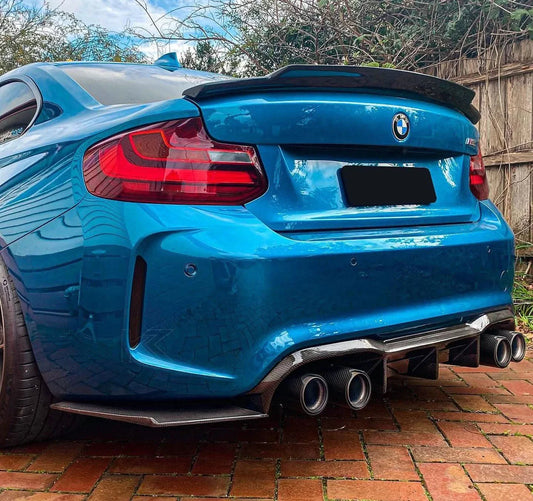 BMW 2 Series M2 F87 MTC Design Carbon Fiber Diffuser (2014 - 2021)