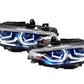 BMW 4 Series F32, F33, F82, F36, F83 M4 and F80 M3 "X Laser Style" LED Headlights (2014-2020)
