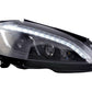 Mercedes Benz S-Class (221) Black LED Headlights with Daytime Running Lights (2005 - 2009)