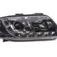 Audi A6 (C5 4B) Chrome LED Headlights with Daytime Running Lights (2001-2004)