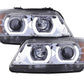 BMW 3 Series E90 /E91 Chrome LED U BAR Headlights (2005 - 2012)