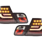 BMW 3-series E46 Coupe Black LED LightBar Taillights Set (1999-2002)