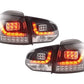 VW Golf Mk6 GTI LED Black Tail Lights V2 LED Indicators (2008-2014)