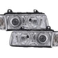 BMW 3-series E36 Coupe/Convertible Chrome Xenon Angel Eyes Headlights (1992-1998)