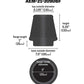 AEM Induction AEM DryFlow Air Filter 7.5in Base OD / 5.125in Top OD / 6in Flange ID / 6.125in Height 21-209DBF